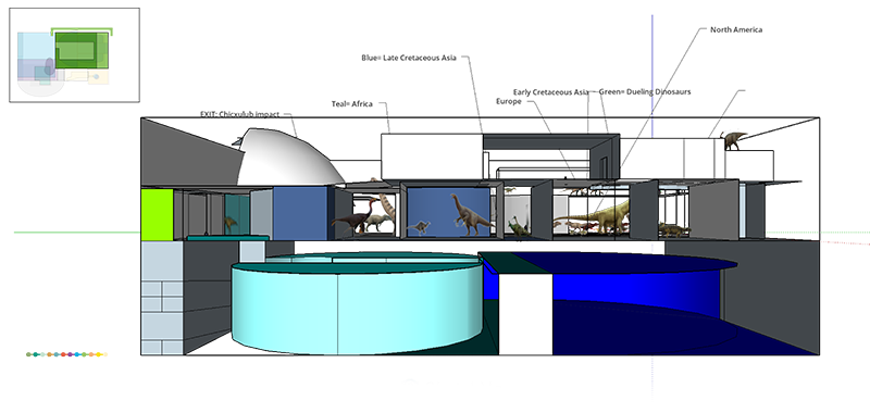 Cretaceous atrium alternate left view